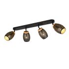 Svart spotlight tak modern, Delana