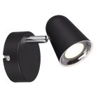 Svart väggspotlight modern, Taj, 3W, 3000K LED