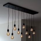 Industri fönsterlampa svart, Bolb