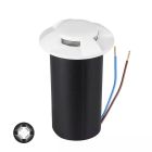 Modern decklight vit, Marcus, 1W, 3000K LED, IP67