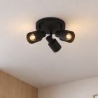Aluminium spotlight tak svart, Eleno