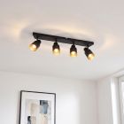 Aluminium spotlight tak svart, Eleno