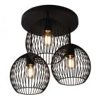 Industri taklampa svart, Wiro