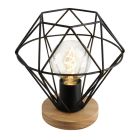 Industri bordslampa svart, Jochem, med brytare