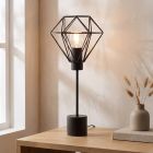 Industri bordslampa svart, Jochem, med brytare