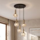 Design fönsterlampa bärnstensfärgad, Charlois