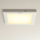 Plast taklampa med sensor vit, Luan, 20W, 3000K LED
