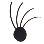 Modern vägglampa guld, Laurina, 11W, varm till kall vit justerbar LED