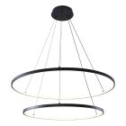 Design fönsterlampa svart, Kubra, 60W, varm till kall vit justerbar LED