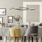 Modern fönsterlampa svart, Levon, 30W, 3000K LED, 3 stegs dimmer