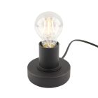 Modern bordslampa utan skärm svart, Rika, med brytare