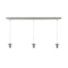 Aluminium fönsterlampa utan skärm krom, Rika