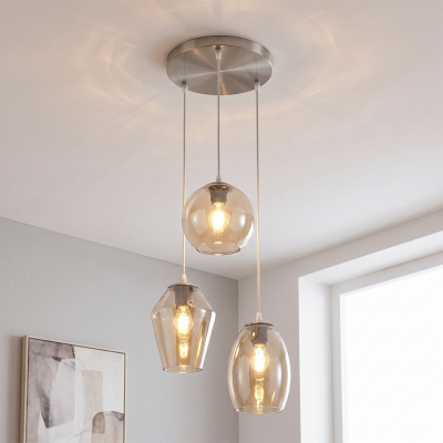 Design fönsterlampa bärnstensfärgad, Lazaro