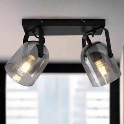 Design spotlight tak grå, Clyde