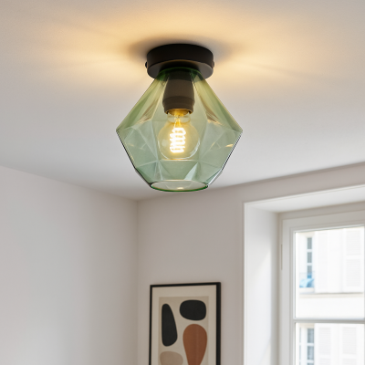 Retro taklampa grön, Anoek