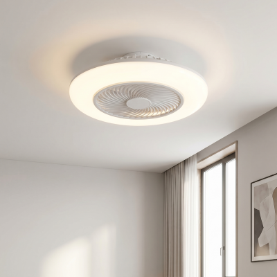 Modern takfläkt grå, Hale, 40W, 3000K LED, met fjärrkontroll