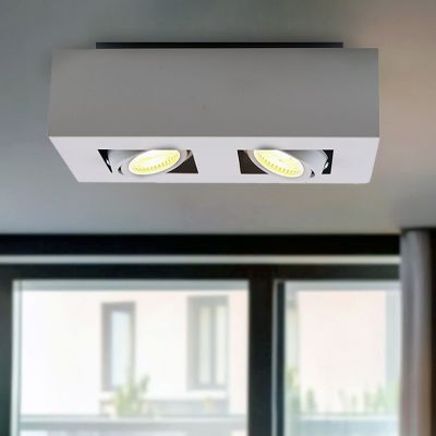 Modern utanpåliggande spotlight vit, Akira