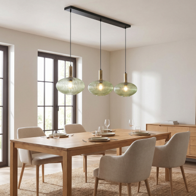 Retro fönsterlampa grön, Charlois