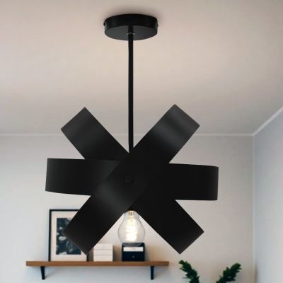 Metall taklampa svart, Laury
