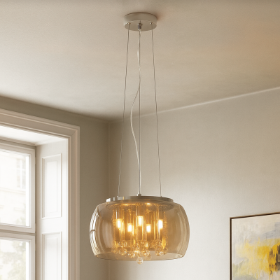 Design fönsterlampa bärnstensfärgad, Lorenzo
