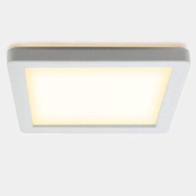 Plast taklampa badrum vit, Shivani, 15W, 3000K LED, IP44