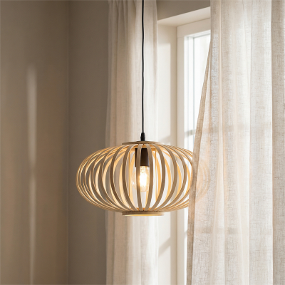 Bambu fönsterlampa brun, Lieve