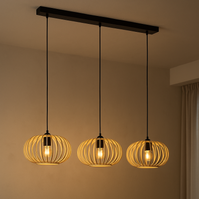 Bambu fönsterlampa brun, Lieve
