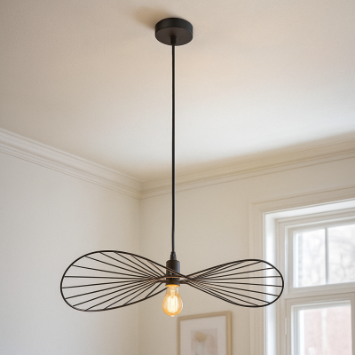 Retro fönsterlampa svart, Jolinda