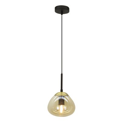 Design fönsterlampa bärnstensfärgad, Sedef
