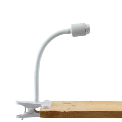 Plast klämspot vit, Merve, med brytare