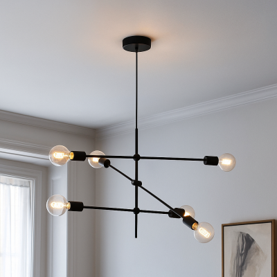 Modern fönsterlampa svart, Nica