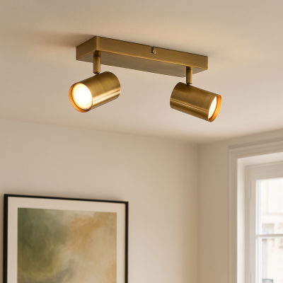 Modern spotlight tak brons, Elena