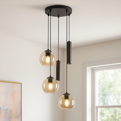 Modern fönsterlampa svart, Gianni