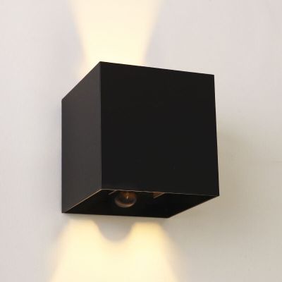 Up down vägglampa med rörelsesensor, Dion, 6W, 2700K LED, IP65