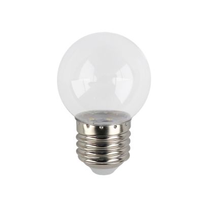 Varmvit transparent LED-lampa - 1 Watt