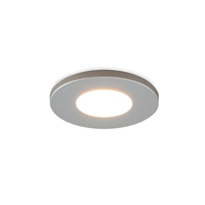 Krom infälld spotlight uterum Dico, IP65, dimbar