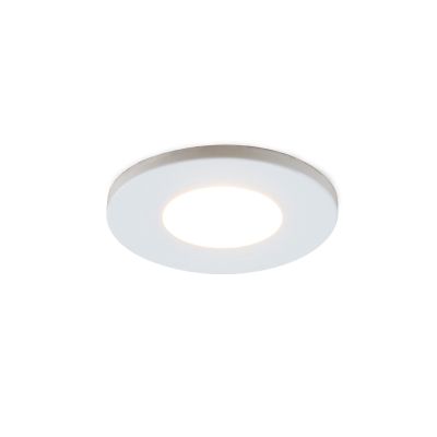 Vit infälld spotlight uterum Dico, IP65, dimbar