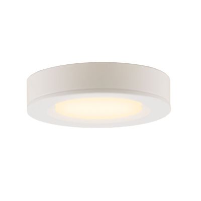 Runda köksskåpslampa, vit