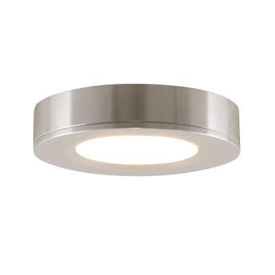 Runda köksskåpslampa, silver