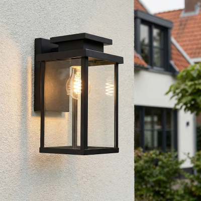 Modern utelampa svart, Tiamo, IP44