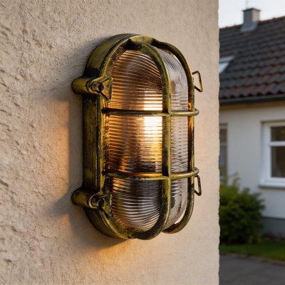 Industri utelampa svart, Juanita, IP44