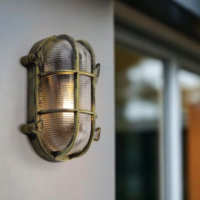 Industri utelampa svart, Juanita, IP44