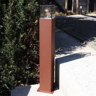 Modern utelampa rostfärgad, Sanel, IP44
