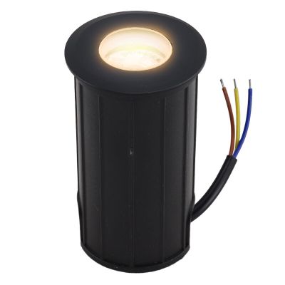 Aluminium decklight svart, Catamarca, 3W, 2700K LED, IP68