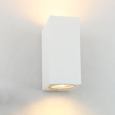 Aluminium utelampa vit, Corella, IP44