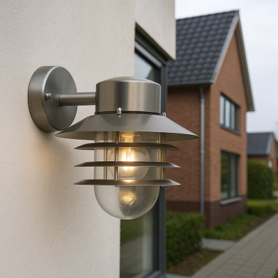 Rostfritt Stål utelampa silver, Felice, IP44