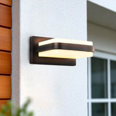 Modern utelampa svart, Sita, 12W, 3000K LED, IP44