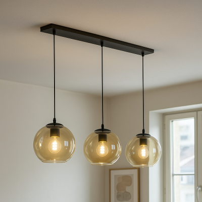 Design fönsterlampa bärnstensfärgad, Giada