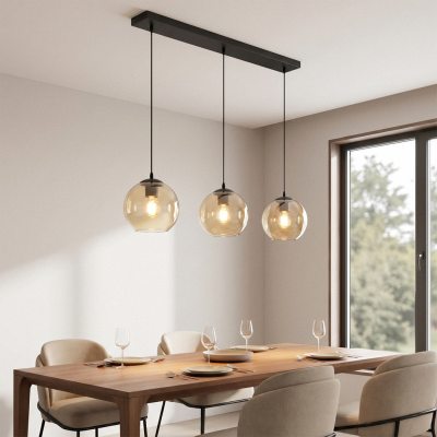 Design fönsterlampa bärnstensfärgad, Giada
