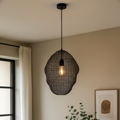 Design fönsterlampa svart, Sep